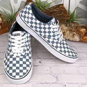 VANS Doheny Checkerboard Blue/Mirage White Skater Shoe Sneakers